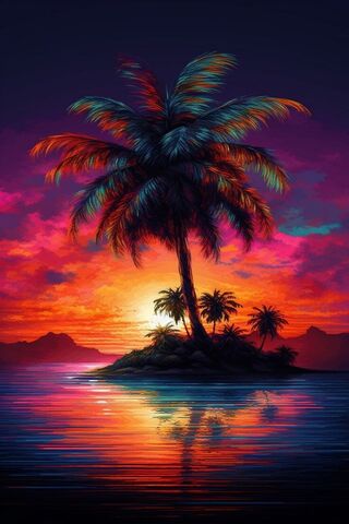 Tropical Sunset Bliss �..