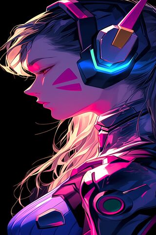 D.Va in Neon Glory 🌟