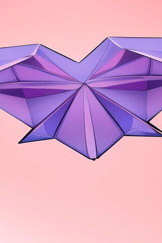 Elegant Origami Heart 💜✨