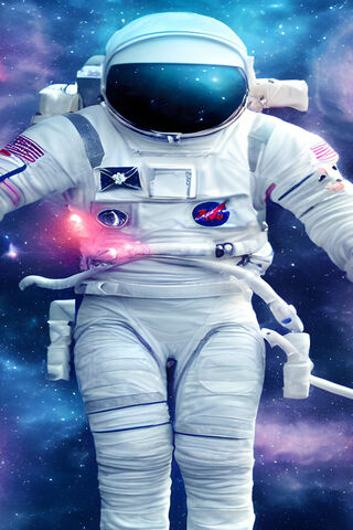 Astronaut in Cosmic Space