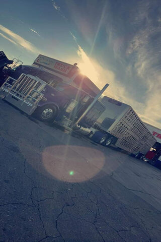 Sunset Over the Big Rig..