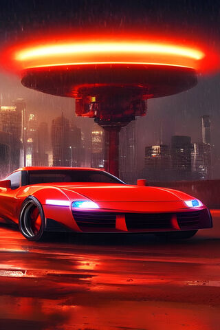 Neon Dreams: The Futuristic Ride 🚗✨