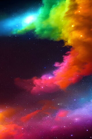Celestial Spectrum: A Journey Through the Rainbow Galaxy' 🌈✨