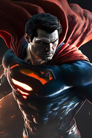 The Man of Steel in Act..