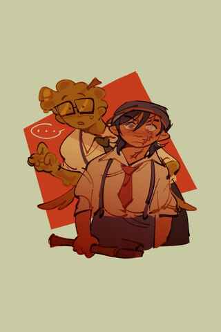 Quirky Duo in Action! 🎨✨