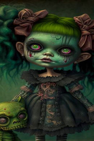 Spooky Doll with a Twist 🎃👻