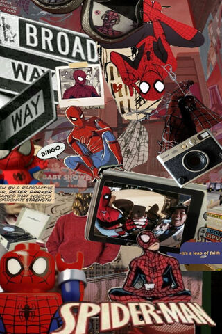 Spider-Man Collage: A Web of Memories 🕷️🕸️