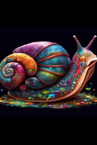 Colorful Cosmic Snail 🌈🐌