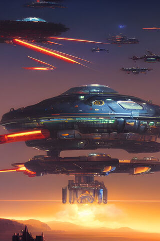 Cosmic Battle at Dusk �..