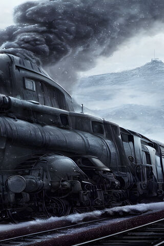 Ghostly Train in the Sn..