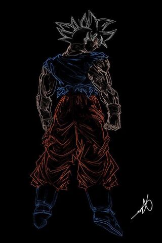 Goku in Shadow: A Hero's Stance 🌌✨