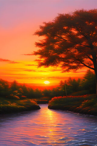Serene Sunset Over Tran..