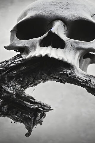 Dark Elegance: The Skull and the Shroud 🖤💀