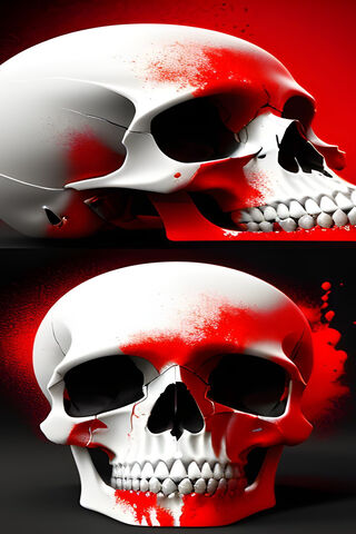 Blood-Dripped Skull Art 🩸💀