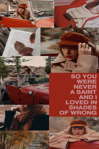 Nostalgic Vibes in Red 🚗🍂