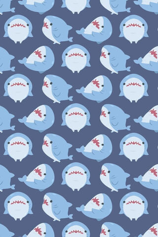 Cute Cartoon Sharks 🦈💙