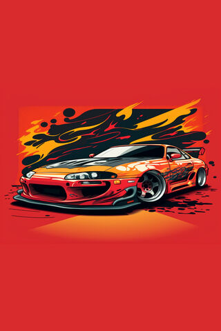 Speed Demon: The Iconic Drift Car 🏎️🔥