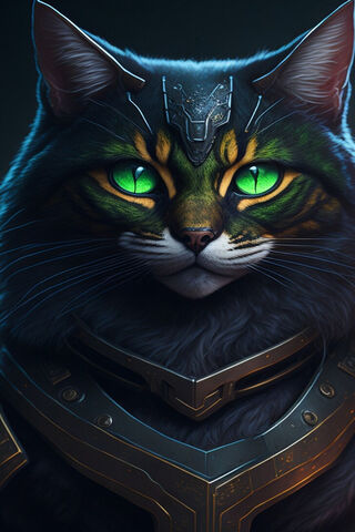 The Majestic Cyber Cat 🐾✨