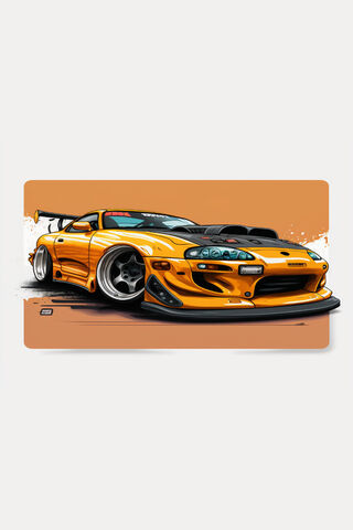 Vibrant Speed: The Iconic Drift Car 🚗💨