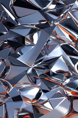 Shiny Abstract Metal Art ✨