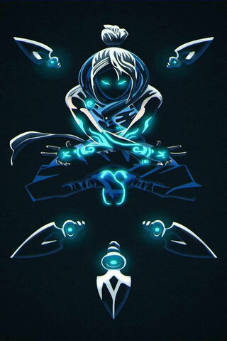 Mystic Warrior in Neon Glow ✨