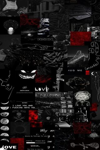 Dark Aesthetic Collage ..