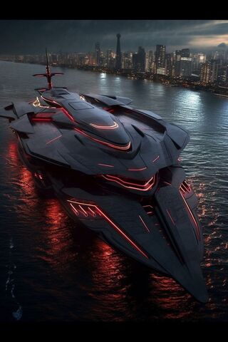 Futuristic Luxury Yacht 🌌🚤