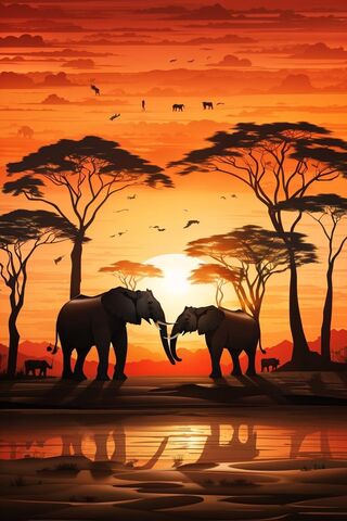 Majestic Elephants at S..