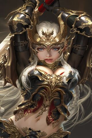 Fierce Warrior in Golden Armor ⚔️✨