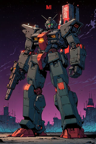Epic Mech Warrior in a Dystopian Landscape 🤖🌌