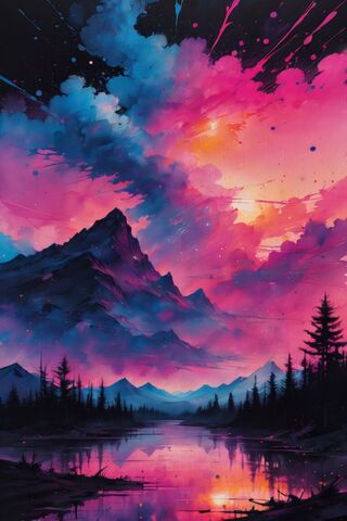 Space Cosmic Paint