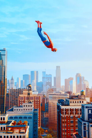 Spider-Man Soars Above ..