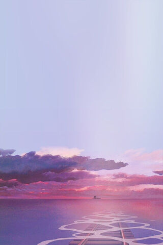 Serene Sunset Over the ..