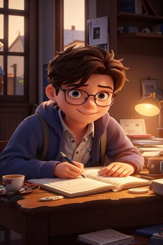 Studying with a Smile 📚✨