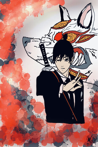 Spirit Bonds: Aki and Kon Unite 🌸🐺