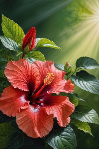 Radiant Hibiscus Blosso..