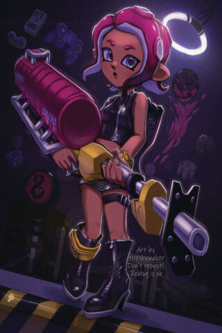 Splatoon Style: Inkling in Action! 🎮✨