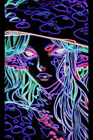 Neon Fantasy Portrait 🌌✨