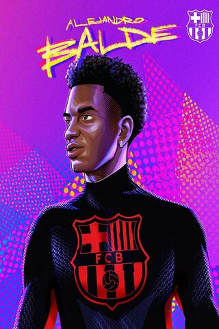 Dynamic Portrait of Alejandro Balde ⚽✨