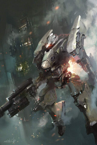 Futuristic Mech in Action 🚀