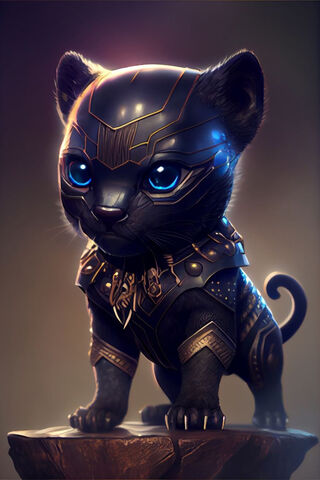 Adorable Warrior Cub 🐾✨