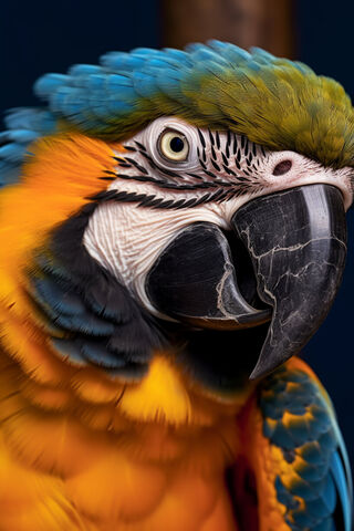 Vibrant Macaw Close-Up 🦜✨