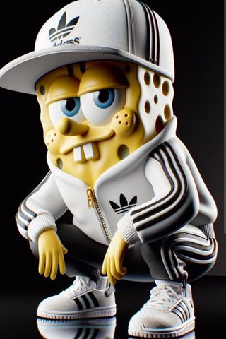 Stylish SpongeBob in Ad..