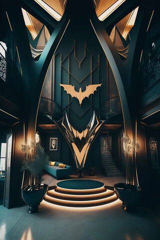 Futuristic Batcave Entr..