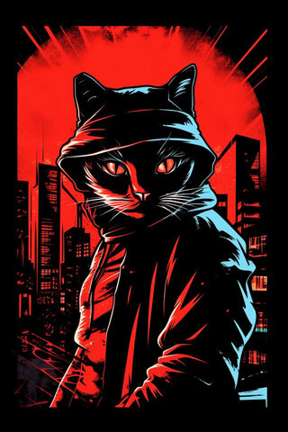 Urban Cat Vigilante 🐾🌆