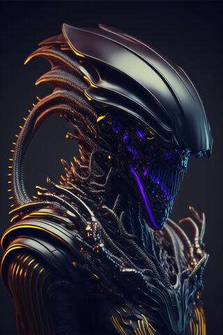 Futuristic Alien Warrior 🤖👽