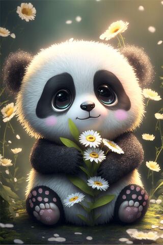 Adorable Panda Cub 🌼🐼