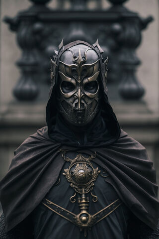Mysterious Warrior in Dark Armor 🛡️⚔️