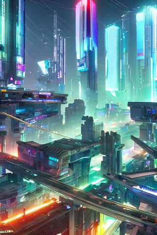 Neon Dreams: A Futuristic Cityscape 🌆✨
