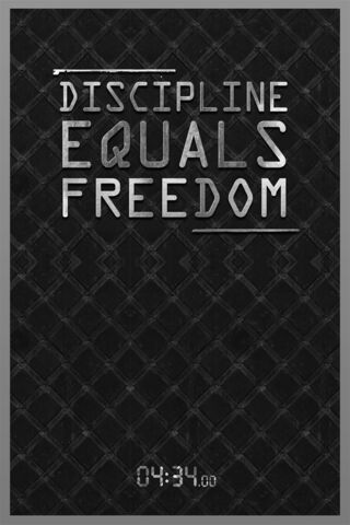 Discipline Equals Freedom 🕒✨